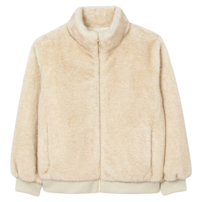 SANDRO毛绒短款休闲外套