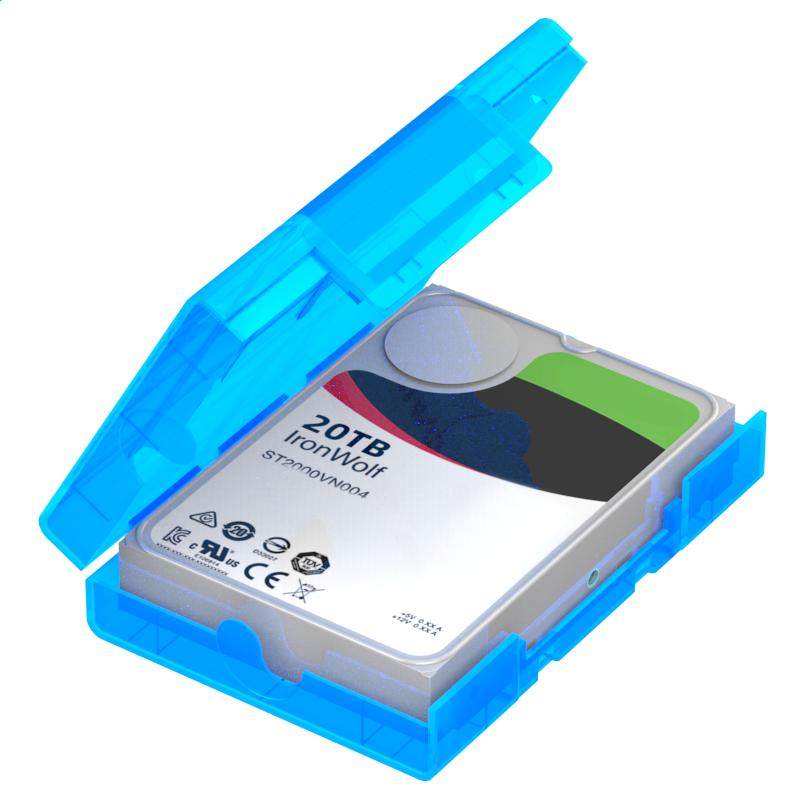 麦沃3.5/2.5英寸硬盘保护盒M.2固态机械收纳盒移动整理盒子KB03