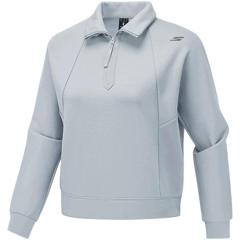 斯凯奇运动卫衣2025秋季男女款上衣简约时尚舒适休闲百搭套头衫