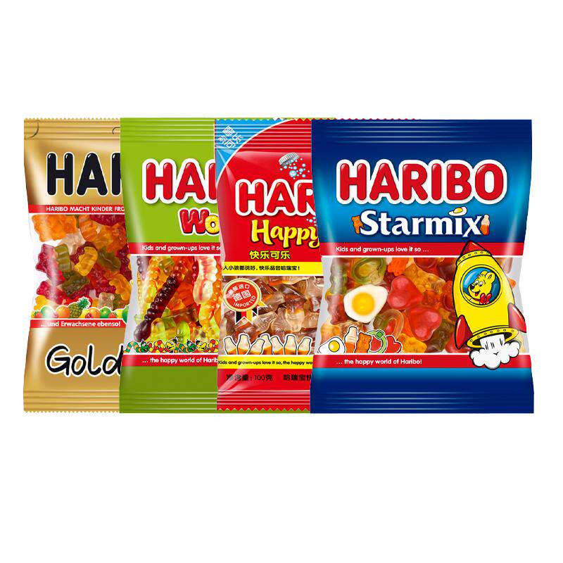 进口Haribo哈瑞宝小熊软糖橡皮糖qq糖喜糖水果糖果网红同款小零食