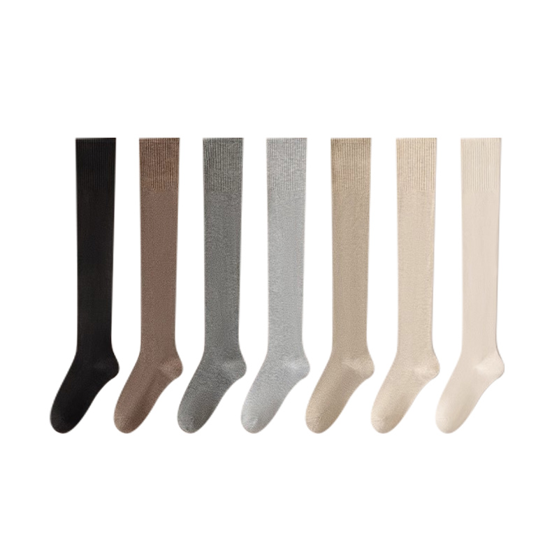 芬腾秋冬季羊毛护膝高筒过膝袜