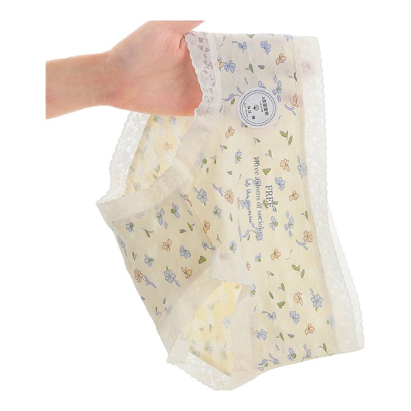 内裤女士纯棉抗菌夏季薄款中腰无痕透气少女生三角亲肤SW05