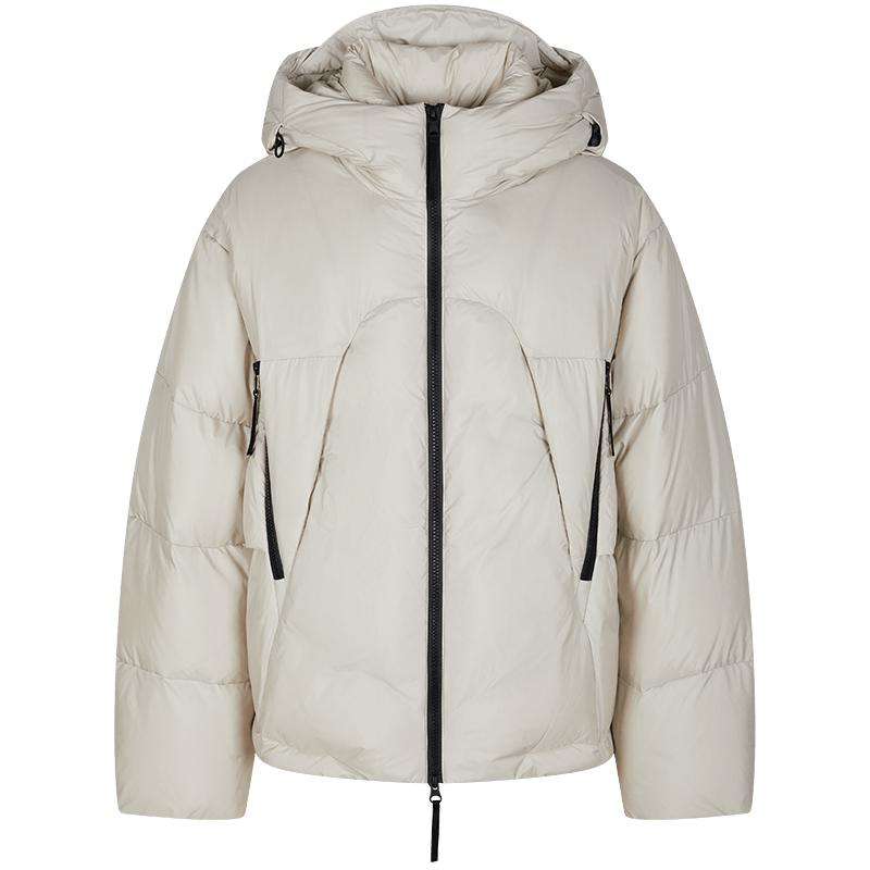 速写休闲立领短款羽绒服