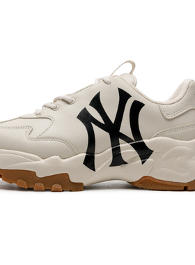 MLB官方正品老爹鞋女鞋轻便运动鞋厚底增高休闲鞋NY复古小白鞋男