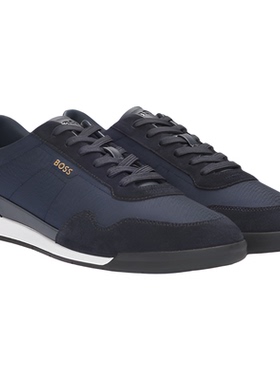 【新年礼物】BOSS博斯 男士混合材质系带运动鞋TTNM SL轻量版