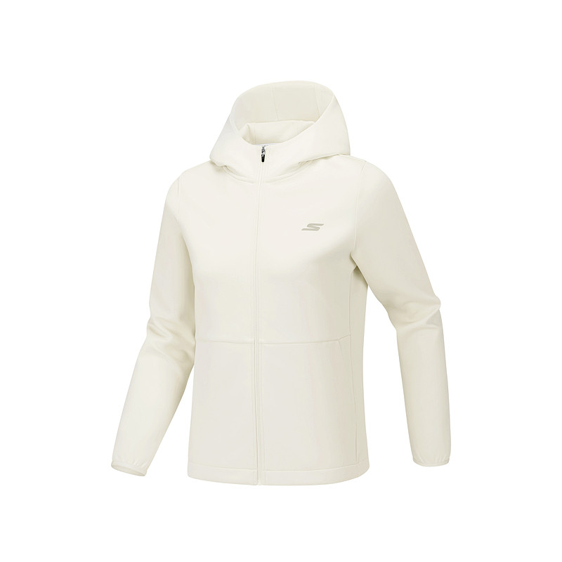 Skechers斯凯奇官方202秋冬季女子针织连帽运动外套舒适保暖上衣