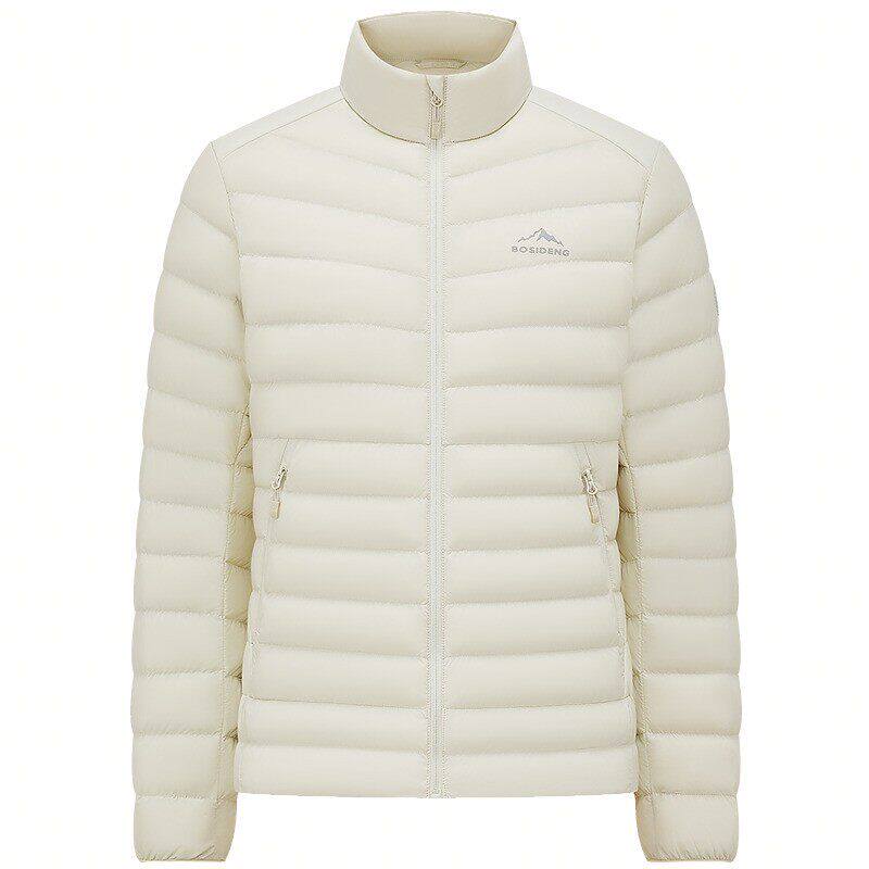 90鹅绒波司登25秋新款排骨条立领羽绒服男女短款防风外套内胆轻薄