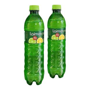 俄罗斯进口莱蒙柠檬味汽水500ml 碳酸饮料 12瓶薄荷果味网红夏季