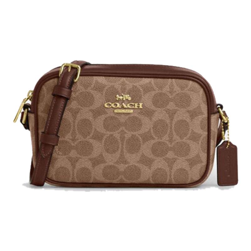 蔻驰COACH女包老花单肩斜挎小包