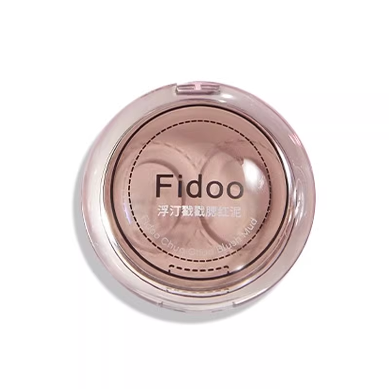fidoo浮汀戳戳腮红泥膏粉单色高光修容06哑光自然收缩膨胀水光膏
