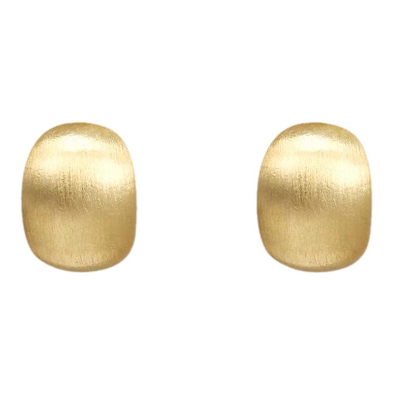 复古磨砂豆豆耳环气质耳钉