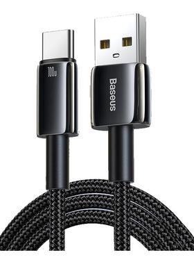 倍思type-c数据线6A适用华为mate80小米vivo安卓充电线100W88W66W手机Pura70pro平板加长usb转tpyec超级快充