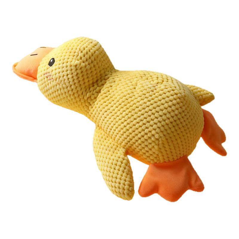小黄鸭狗狗玩具发声陪睡磨牙耐咬自嗨解闷神器小中大型犬宠物幼犬