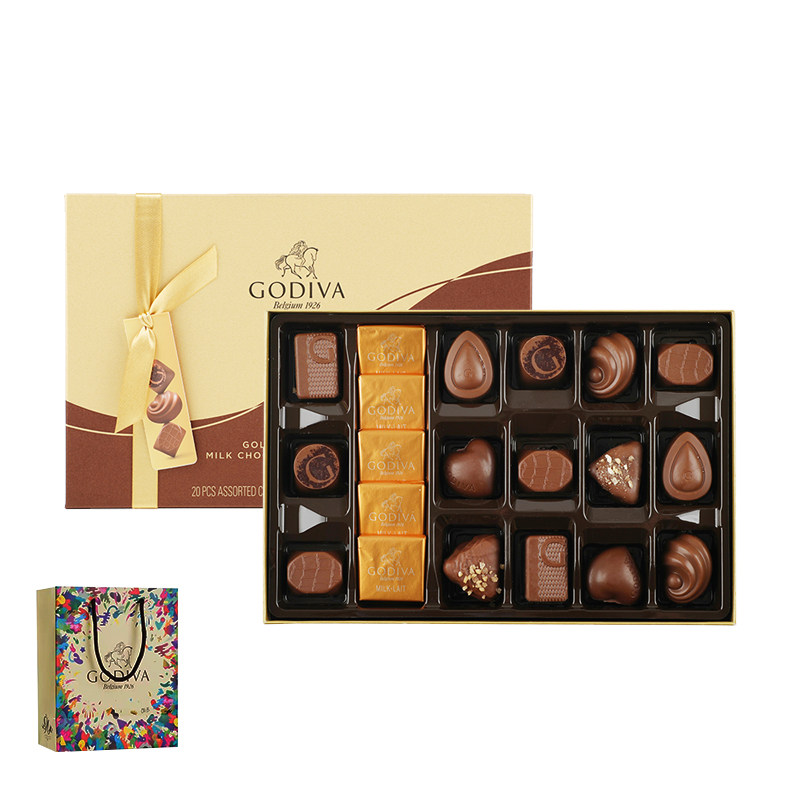 歌帝梵godiva巧克力礼盒装比利时原装进口手工夹心零食新年礼物