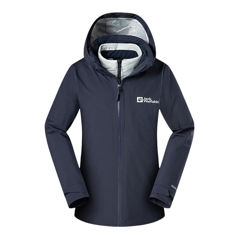 JACKWOLFSKIN狼爪秋冬季女子三合一保暖夹克外套A62510A-1388