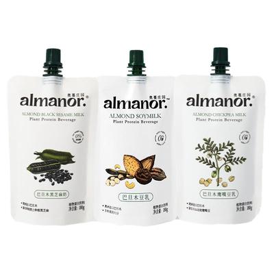 almanor奥蔓庄园巴旦木黑芝麻黑豆奶豆乳饮品营养早餐坚果植物奶