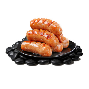 火山石烤肠空气炸锅半成品原味脆皮肠黑胡椒热狗地道香肠商用批发