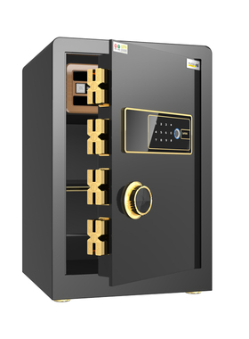 虎霸牌保险柜60/70/80cm家用办公小型指纹密码报警隐形保险箱家庭办公全钢防盗入墙入柜床头柜保管箱2025新款