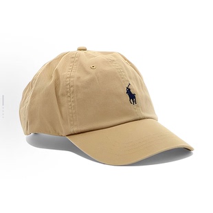 RALPH LAUREN拉夫劳伦帽子男女同款情侣款鸭舌帽纯色棉质棒球帽