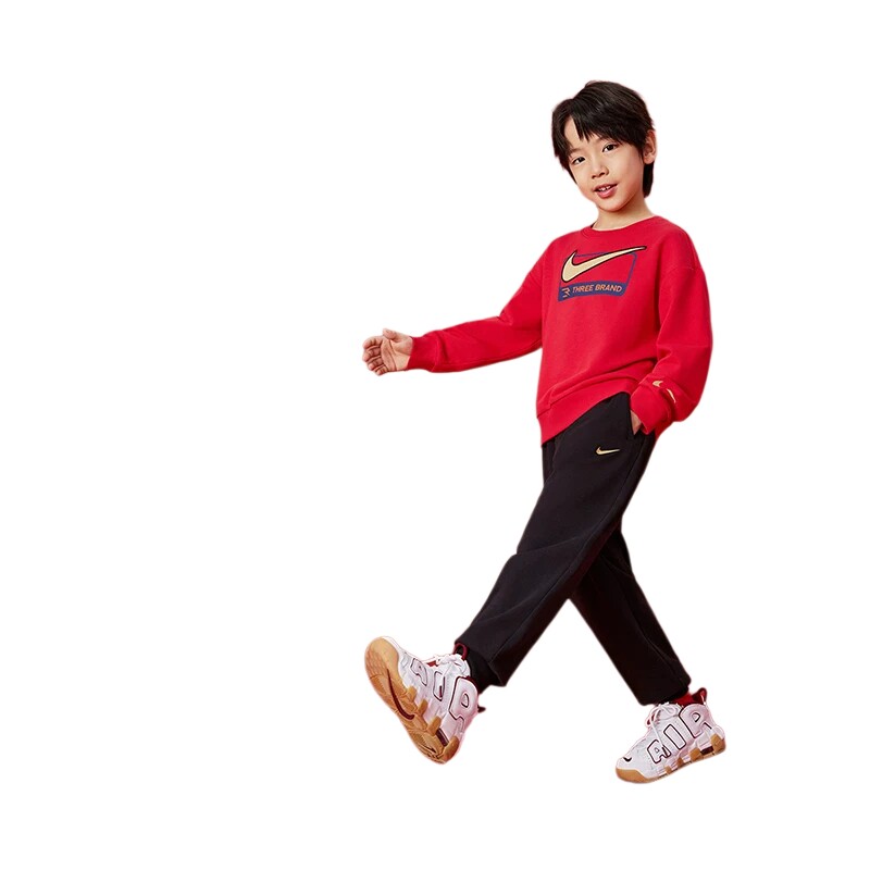 【拜年服】Nike 3brand童装儿童套装男童卫衣长裤女童运动套装春