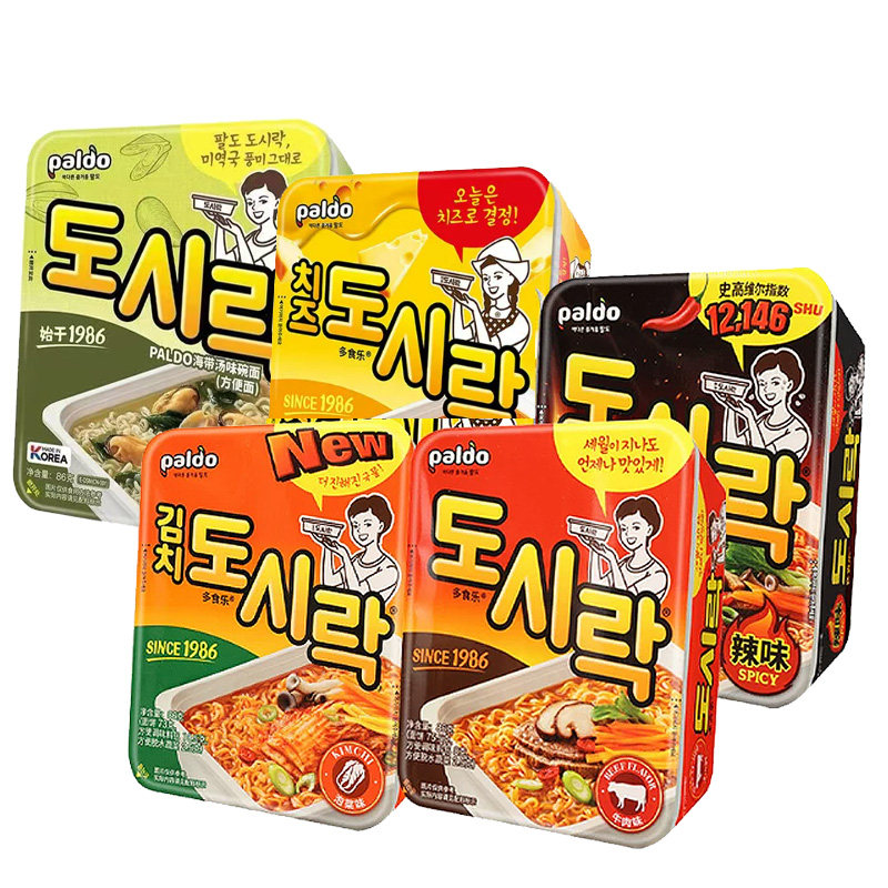 热巴同款韩国八道碗面速食泡面图片