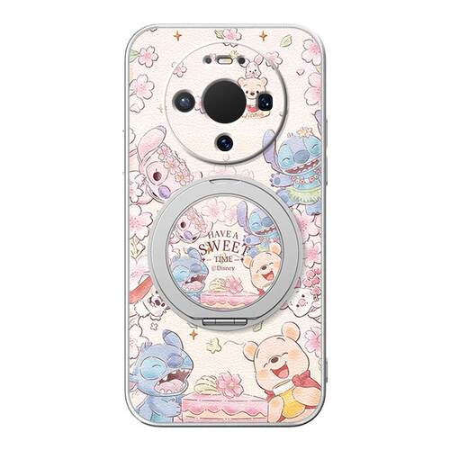 适用华为mate70pro手机壳mate80女款mate60pro+小羊皮挂绳新款50磁吸支架40/30防摔硅胶卡通可爱萌宠乐园高级