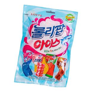 韩国进口lotte乐天棒棒糖洛丽波冰激凌可乐味西瓜儿童圣诞糖果