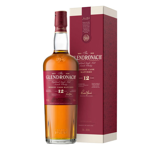 Glendronach/格兰多纳12年雪莉桶单一麦芽苏格兰威士忌酒进口洋酒