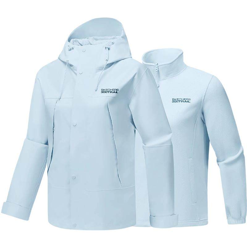 斯凯奇户外冲锋衣魔方系列三合一男女同款防风防水透湿摇粒绒外套,户外/登山/野营/旅行用品,冲锋衣,淘宝优惠券,粉丝福利购,淘宝优惠卷