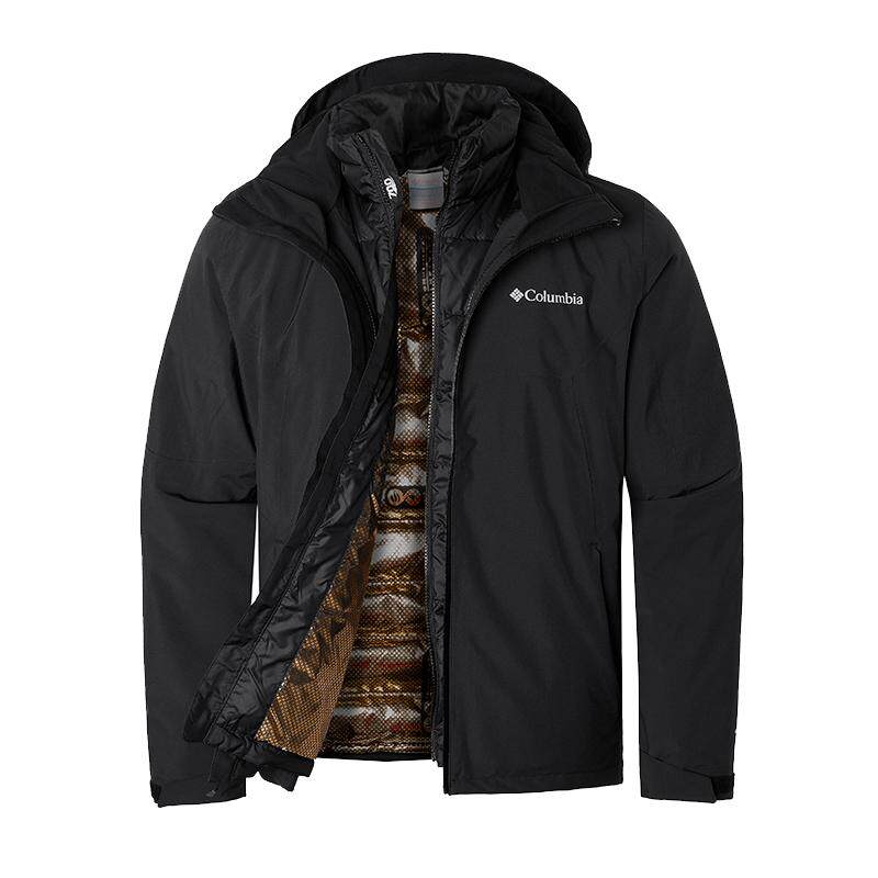 哥伦比亚金点反射男冲锋衣外套