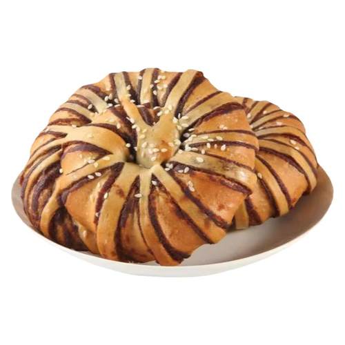 官方补贴【品质爆】红豆沙圈面包