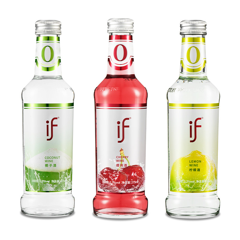 if果酒微醺椰子酒樱桃酒柠檬酒275ml*6瓶女士低度甜酒鸡尾酒果酒