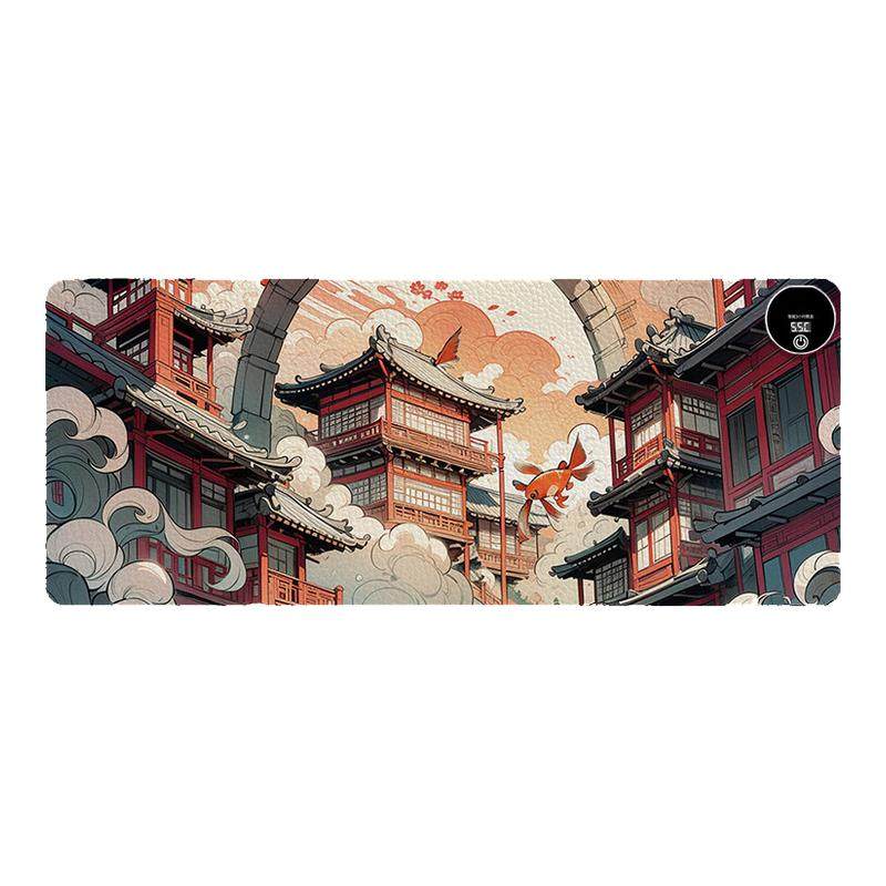 顺丰 【3C认证】AKNK 国潮风6档加热桌垫鼠标垫,电脑硬件/显示器/电脑周边,鼠标垫/贴/腕垫,淘宝优惠券,粉丝福利购,淘宝优惠卷