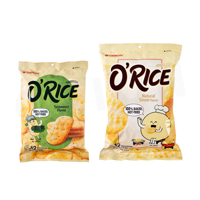 ORION好丽友雪饼雪米饼干仙贝海苔独立包装越南进口年货膨化零食