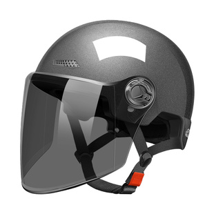 3c认证头盔男女电动车电瓶摩托安全帽半四季 防晒秋冬护耳 通用夏季