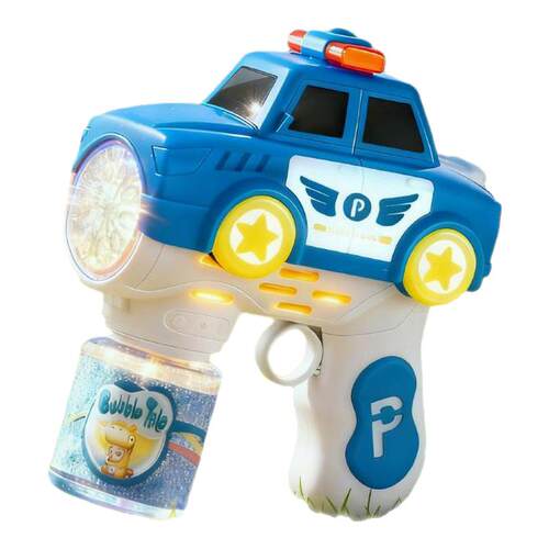 儿童警车泡泡机玩具全自动电动男孩女孩户外工程车泡泡机过家家