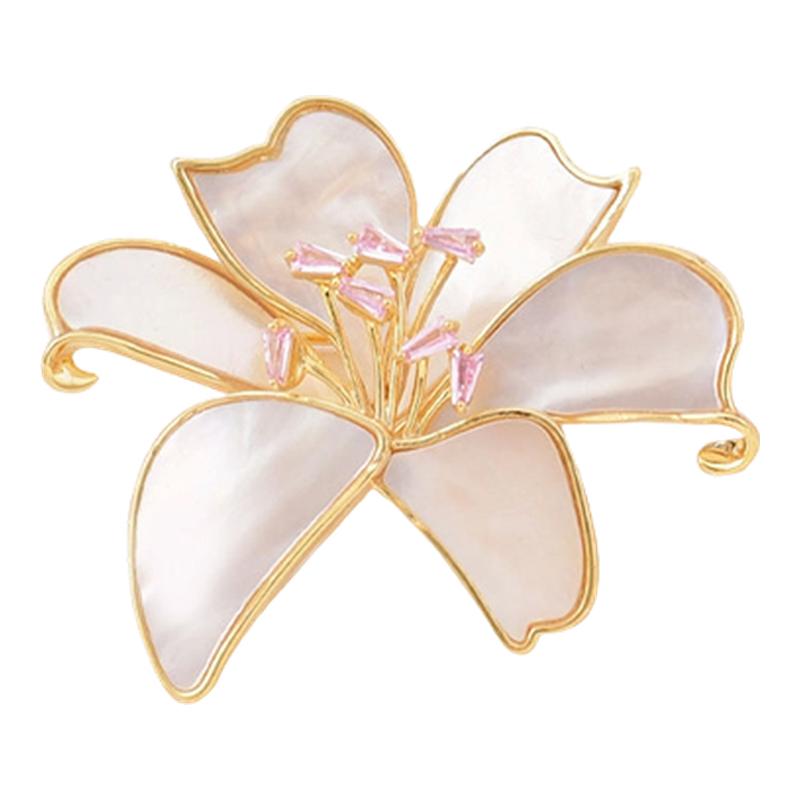 轻奢高级感玉兰花胸针