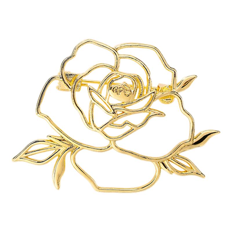 高档奢华轻奢玫瑰胸针