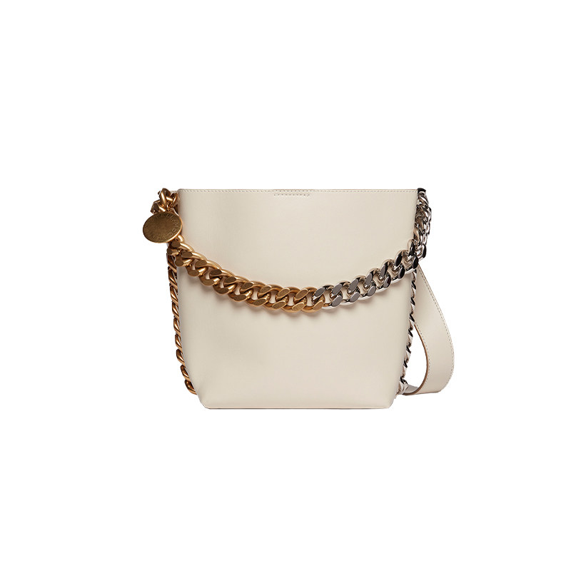 [新年礼物]FRAYME  Stella McCartney春季纯白色简约链饰水桶包,箱包皮具/热销女包/男包,通用款女包,淘宝优惠券,粉丝福利购,淘宝优惠卷