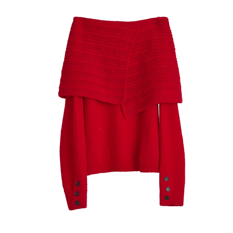ELLE红色新年系列毛衣