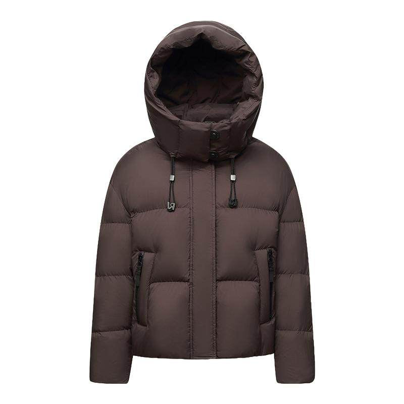 雪中飞短款鸭绒羽绒服加厚女2025冬季新款连帽外套韩版时尚面包服,女装/女士精品,羽绒服,淘宝优惠券,粉丝福利购,淘宝优惠卷