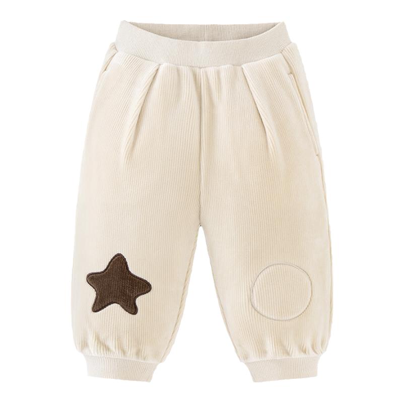 迷你巴拉男女童双面暖绒蹦蹦裤