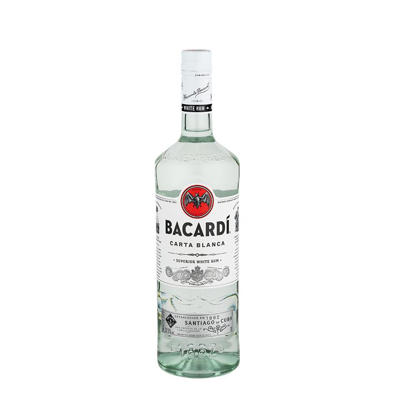 百亿补贴 Bacardi百加得白朗姆酒1L装洋酒莫吉托调酒基酒鸡尾酒