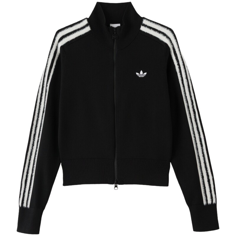 adidas阿迪达斯三叶草秋装女子收腰外套26新款针织运动上衣KS7366