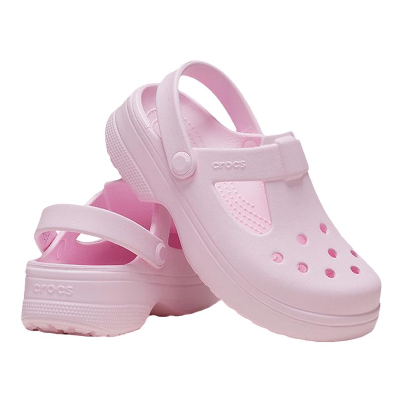 Crocs儿童拖鞋洞洞鞋玛丽珍凉鞋