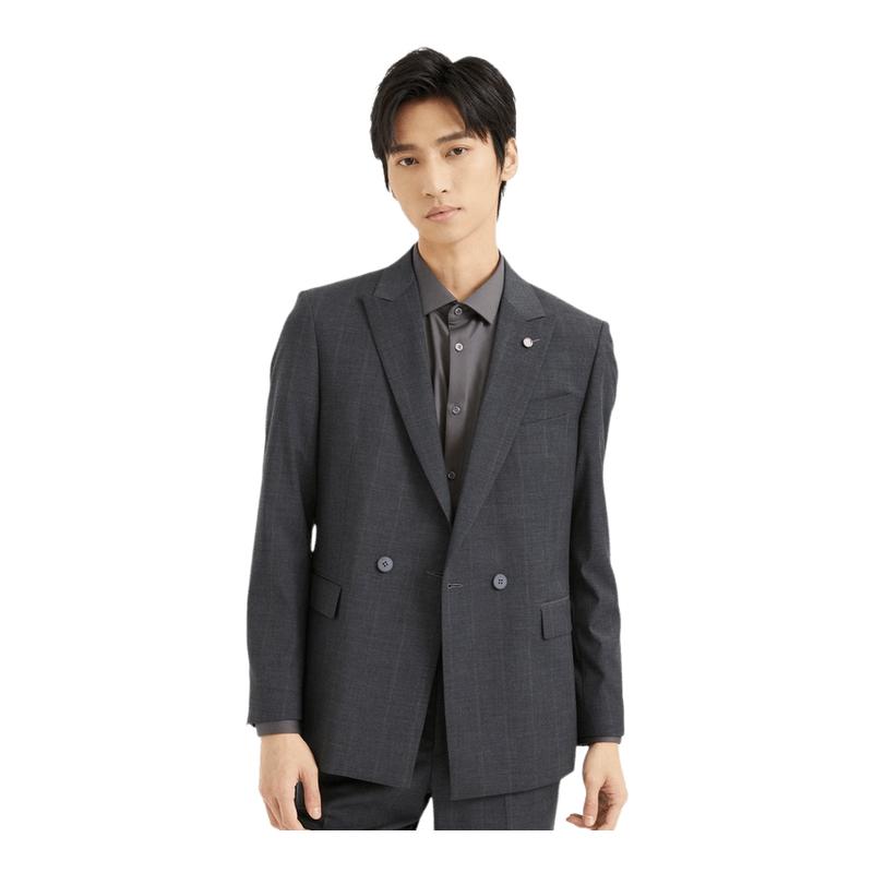 【暗格纹线条】利郎青年商务西服男2025秋休闲西装两件套Q4QXF13