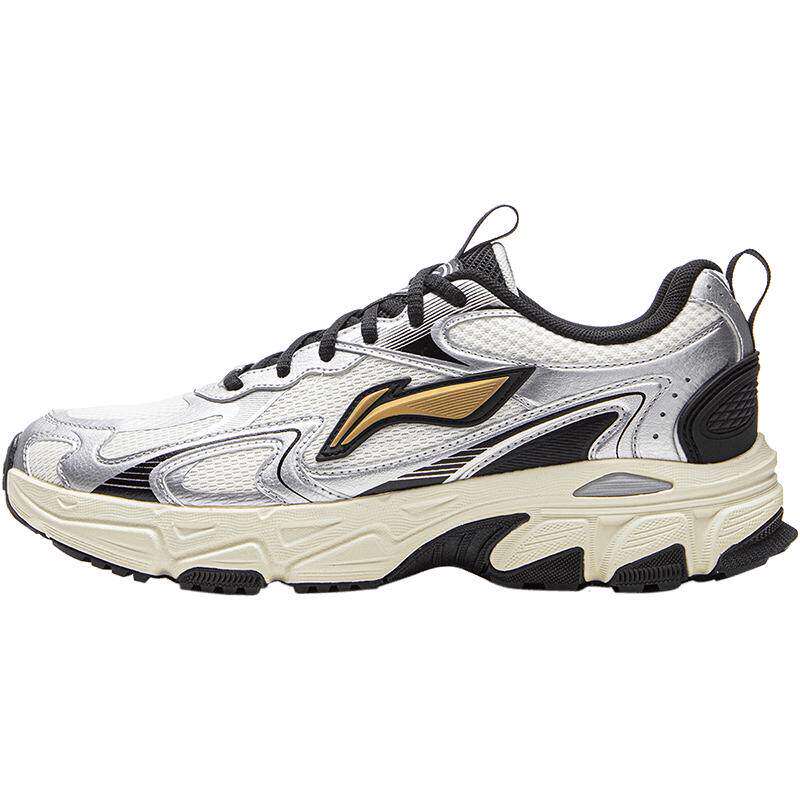 李宁逍遥v2丨跑步鞋男鞋新款轻便透气复古百搭软底减震休闲运动鞋