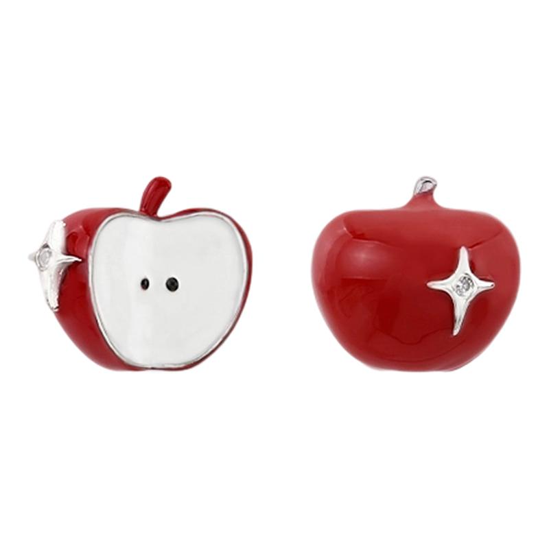 不对称红苹果蚊香盘耳夹