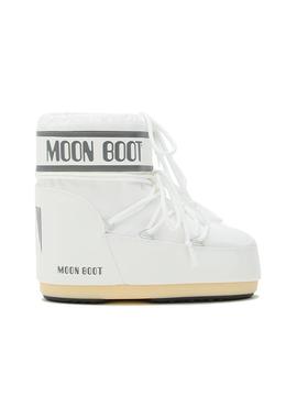 Moon Boot2025秋冬新款男女同款不分左右白色ICON尼龙低帮雪地靴