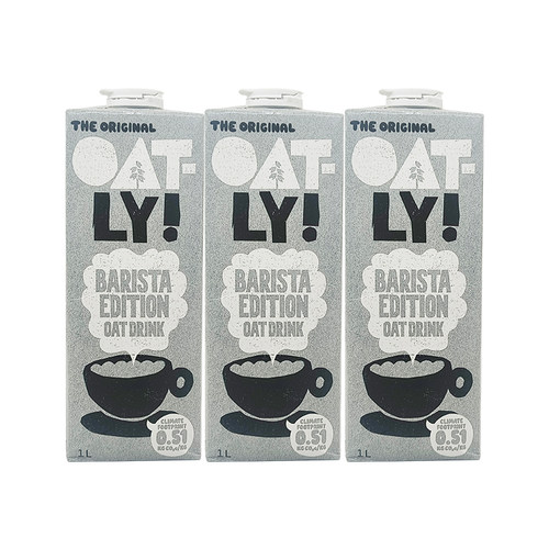 【百亿】OATLY咖啡大师燕麦奶咖啡伴侣植物蛋白饮料1L*3盒欧版